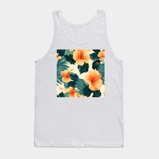 Hibiscus Flowers Pattern 19 Tank Top